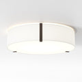 Astro Salina 550 Ceiling Light in White Fabric