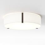 Astro Salina 550 Ceiling Light in White Fabric