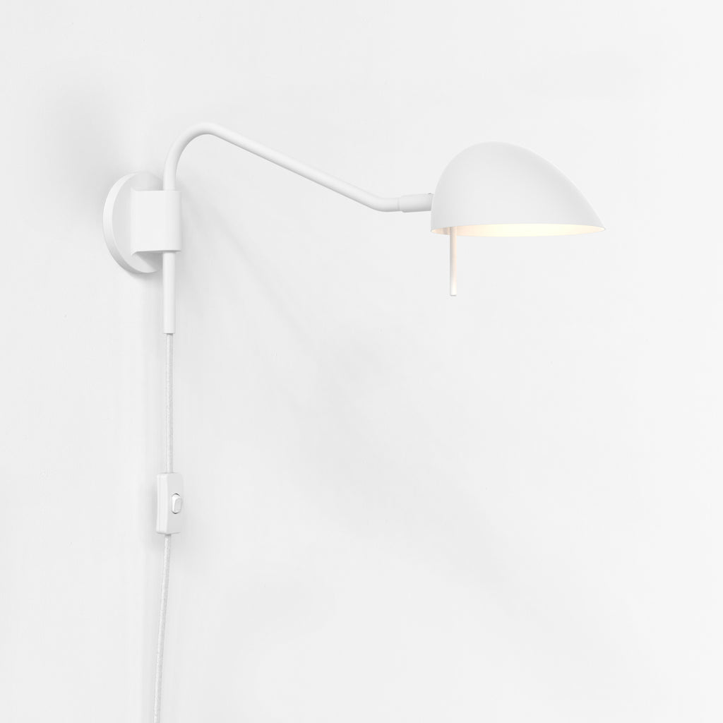 Astro Serge Plug-In Reading Light in Matt White