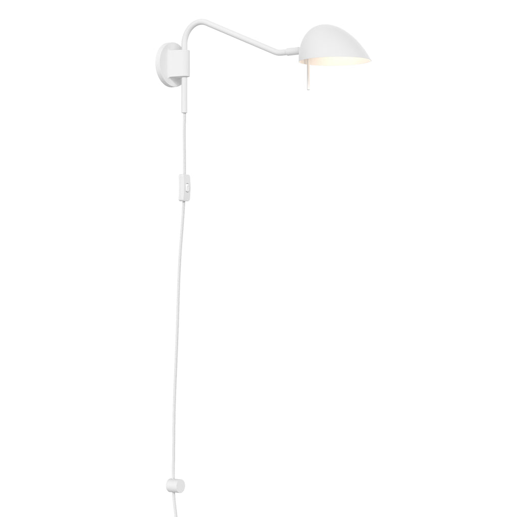 Astro Serge Plug-In Reading Light in Matt White