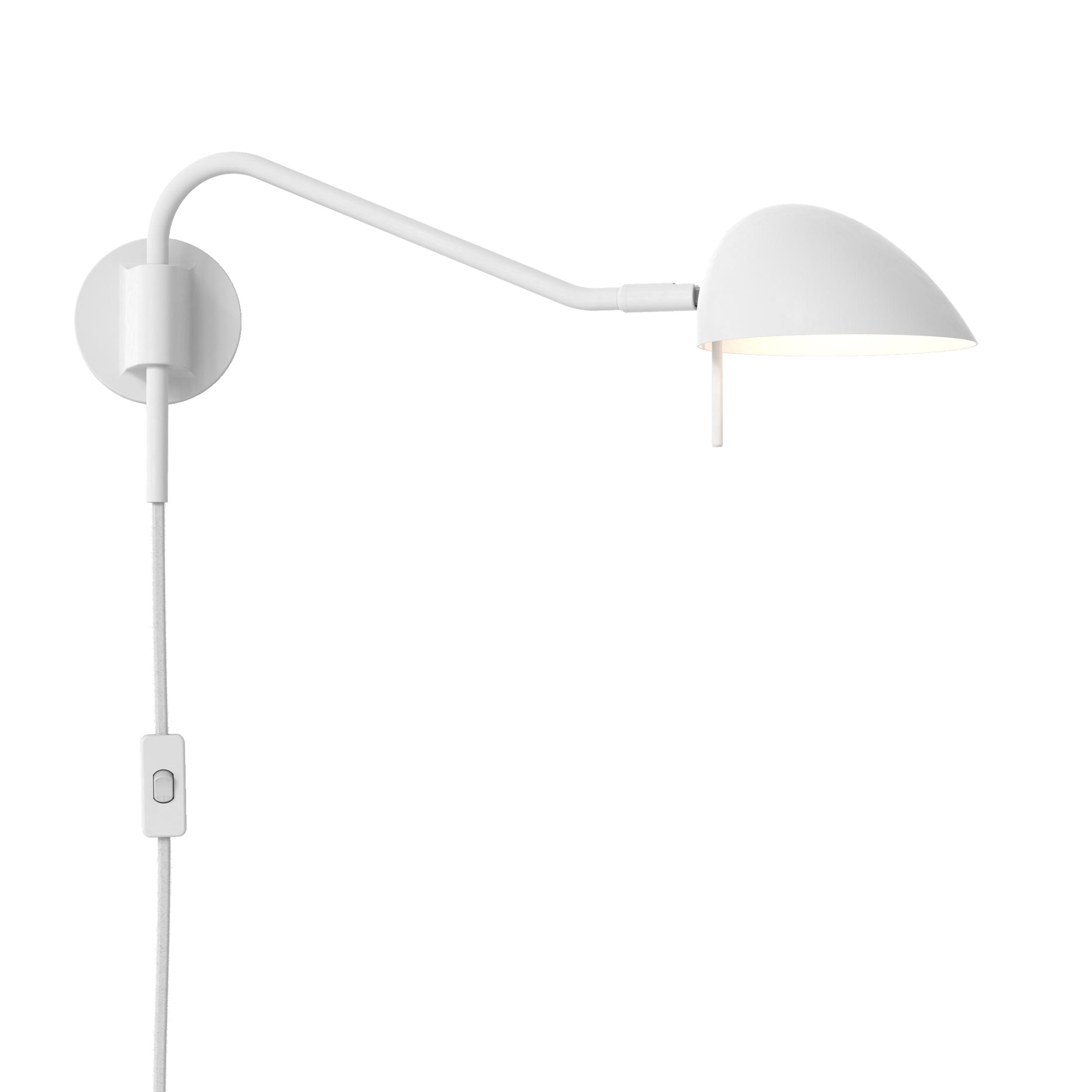 Astro Serge Plug-In Reading Light in Matt White