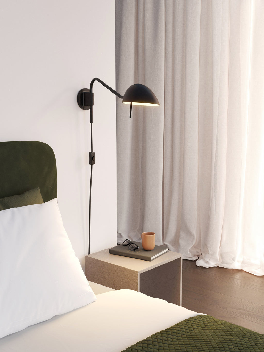 Astro Serge Wall Light in Matt Black