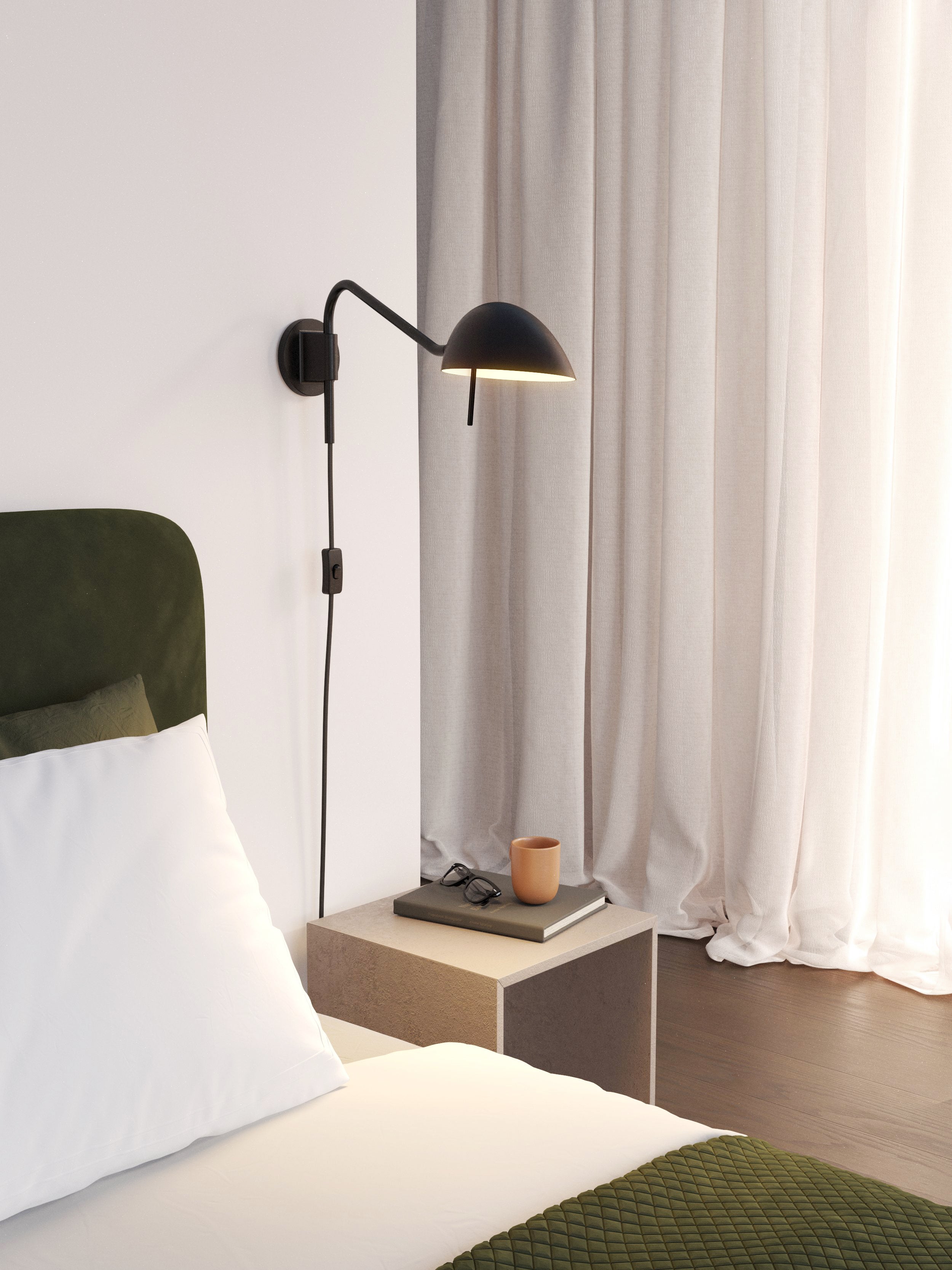 Astro Serge Wall Light in Matt Black