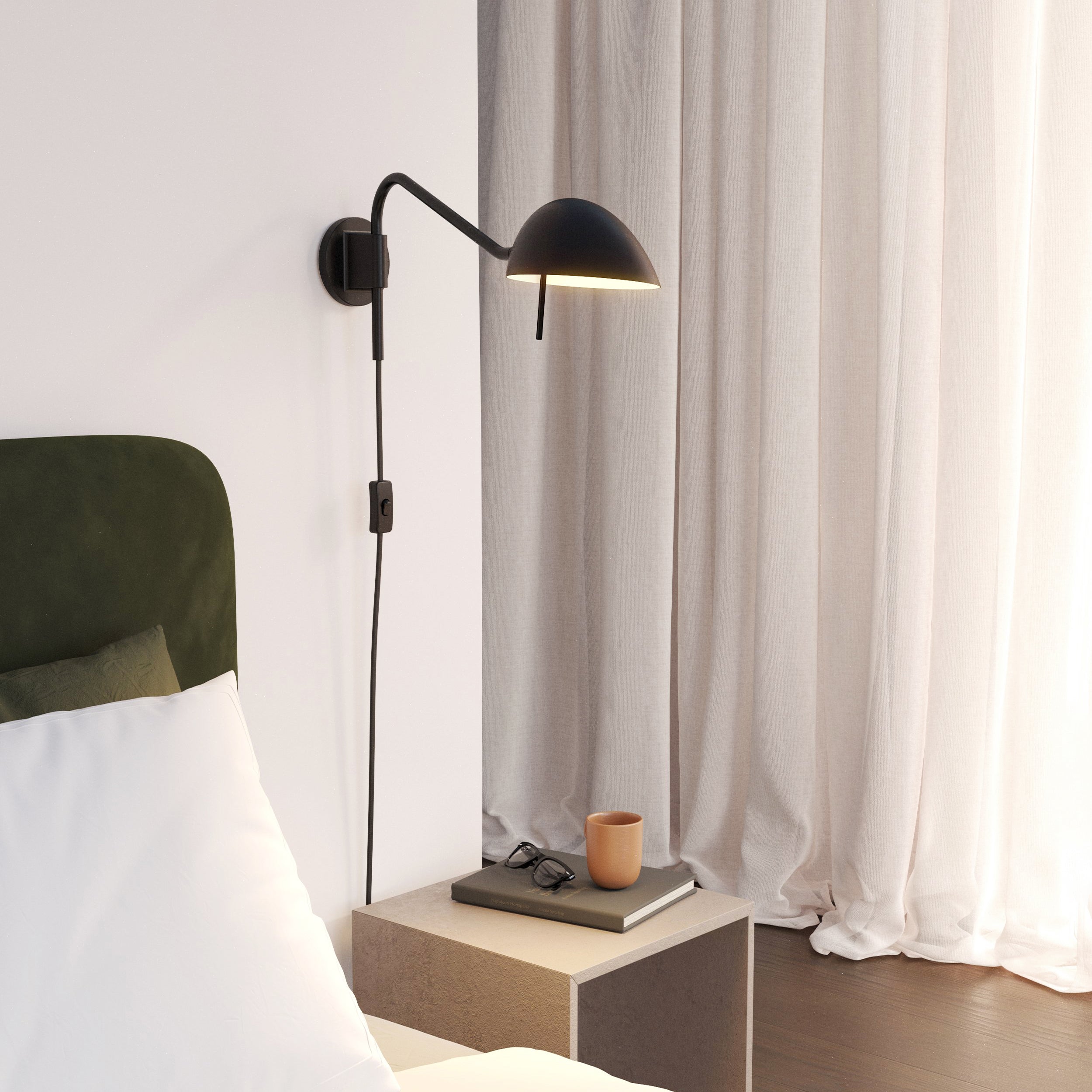 Astro Serge Wall Light in Matt Black