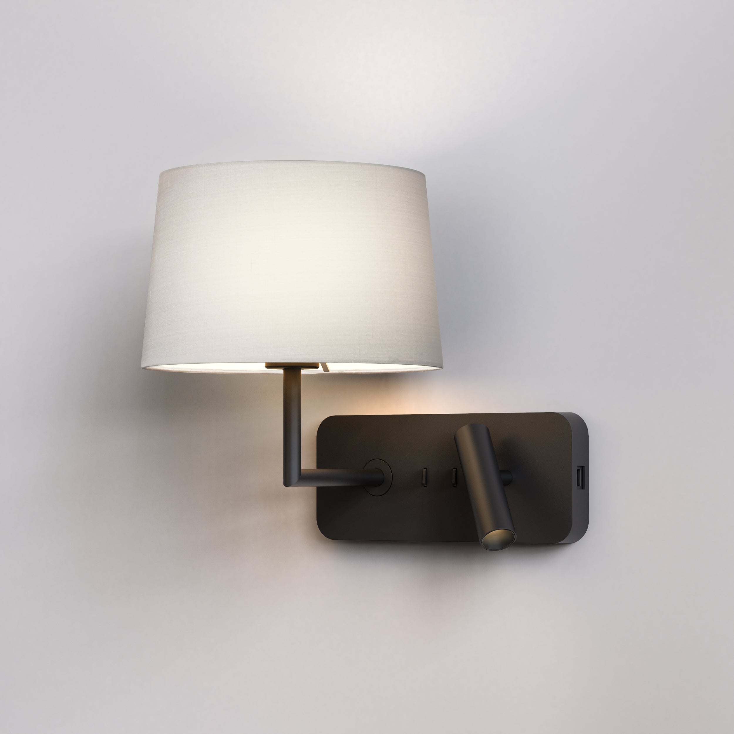 Astro Side by Side Combination Reader Grande USB in Matt Black - REQUIRES SHADE