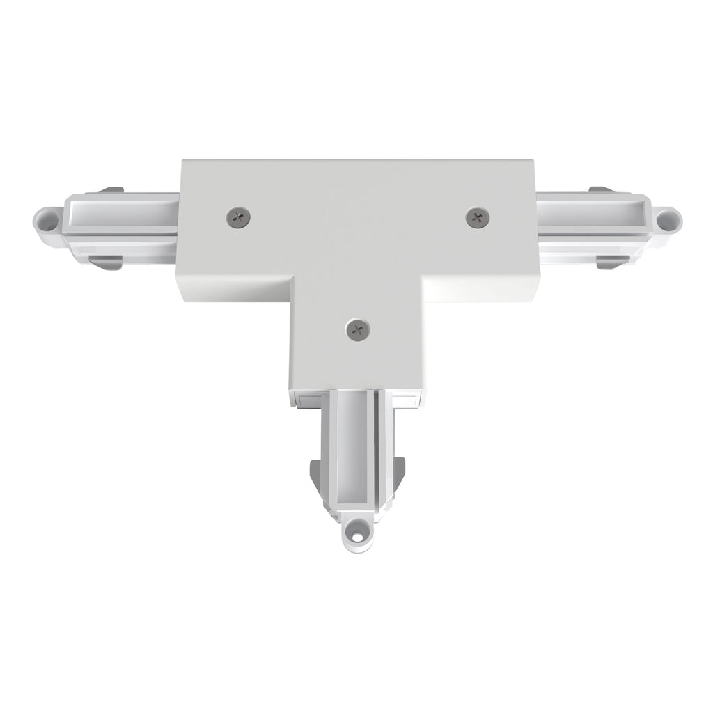 Astro T Connector Left Nearside Earth Track in Matt White