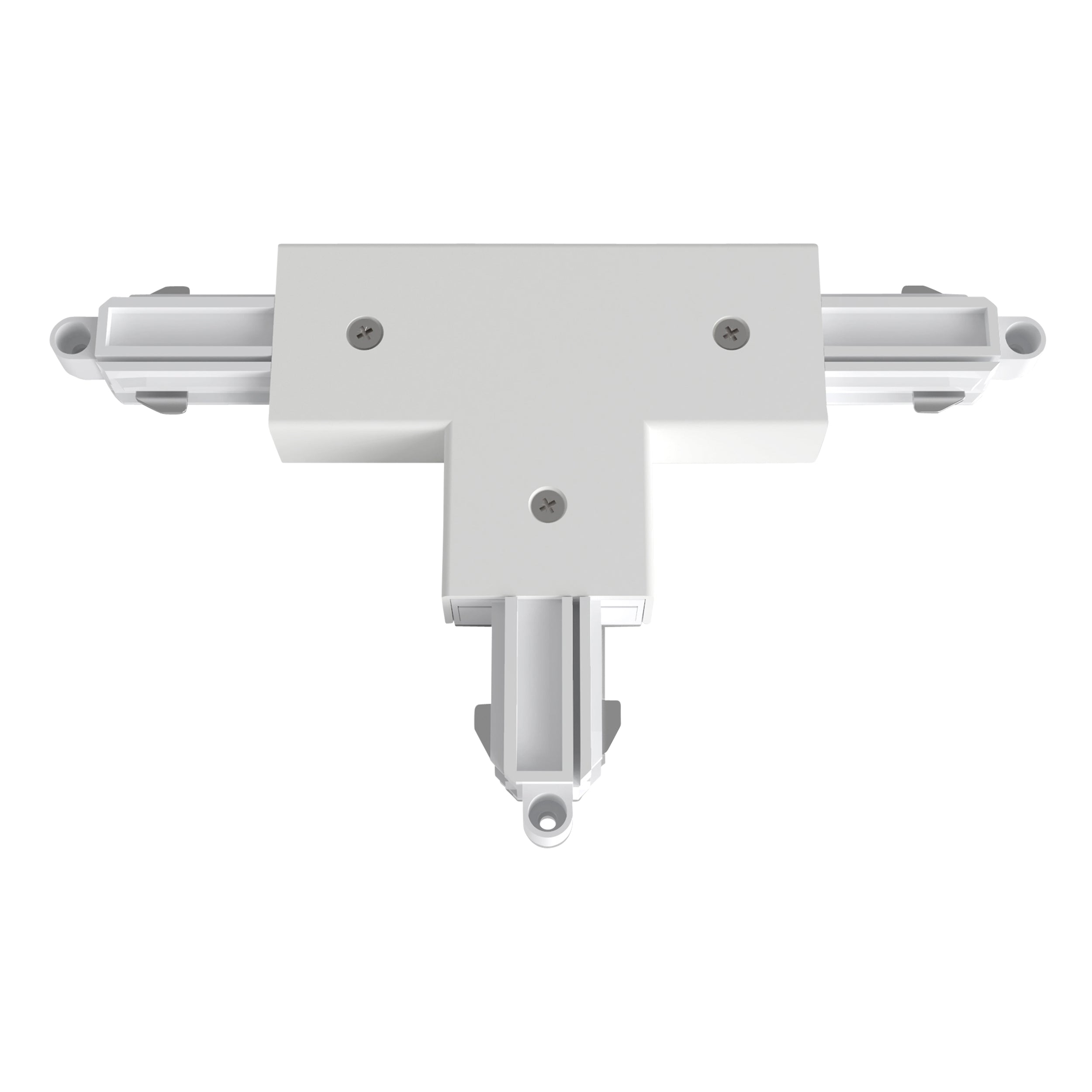 Astro T Connector Left Nearside Earth Track in Matt White