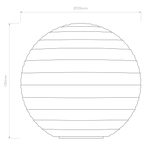 Astro Tacoma 503 Ribbed Glass Shade in Clear