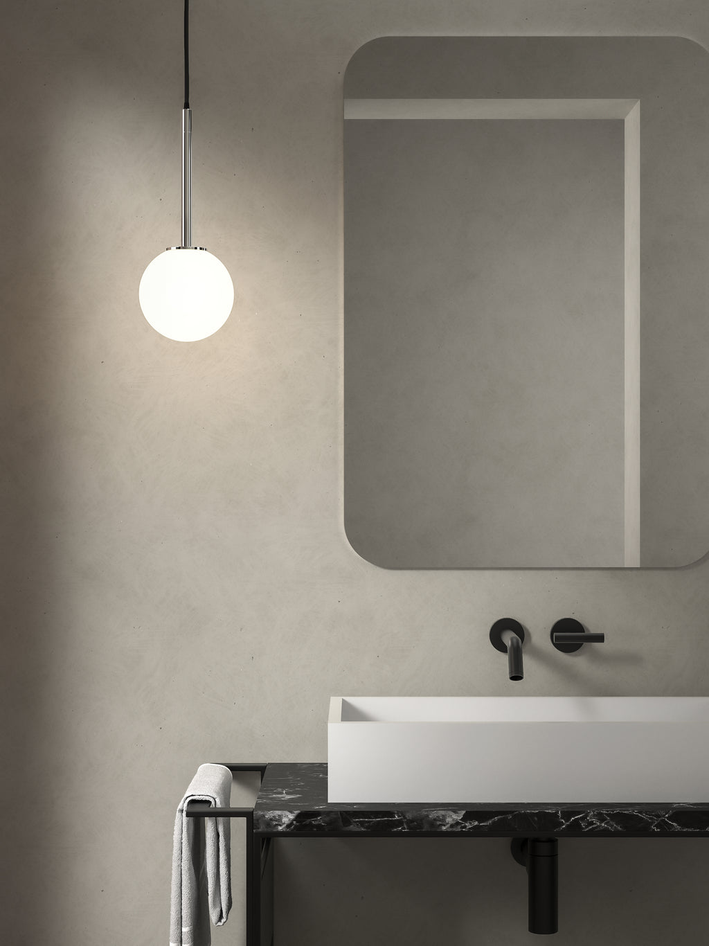 Astro Tacoma Pendant Light in Polished Chrome REQUIRES SHADE