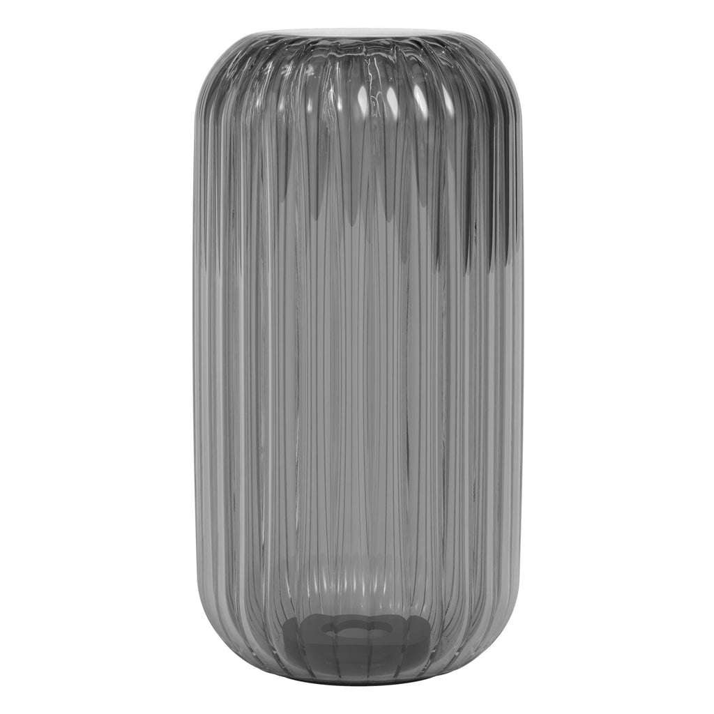 Astro Tacoma Reed Ribbed Glass Shade in Smoke