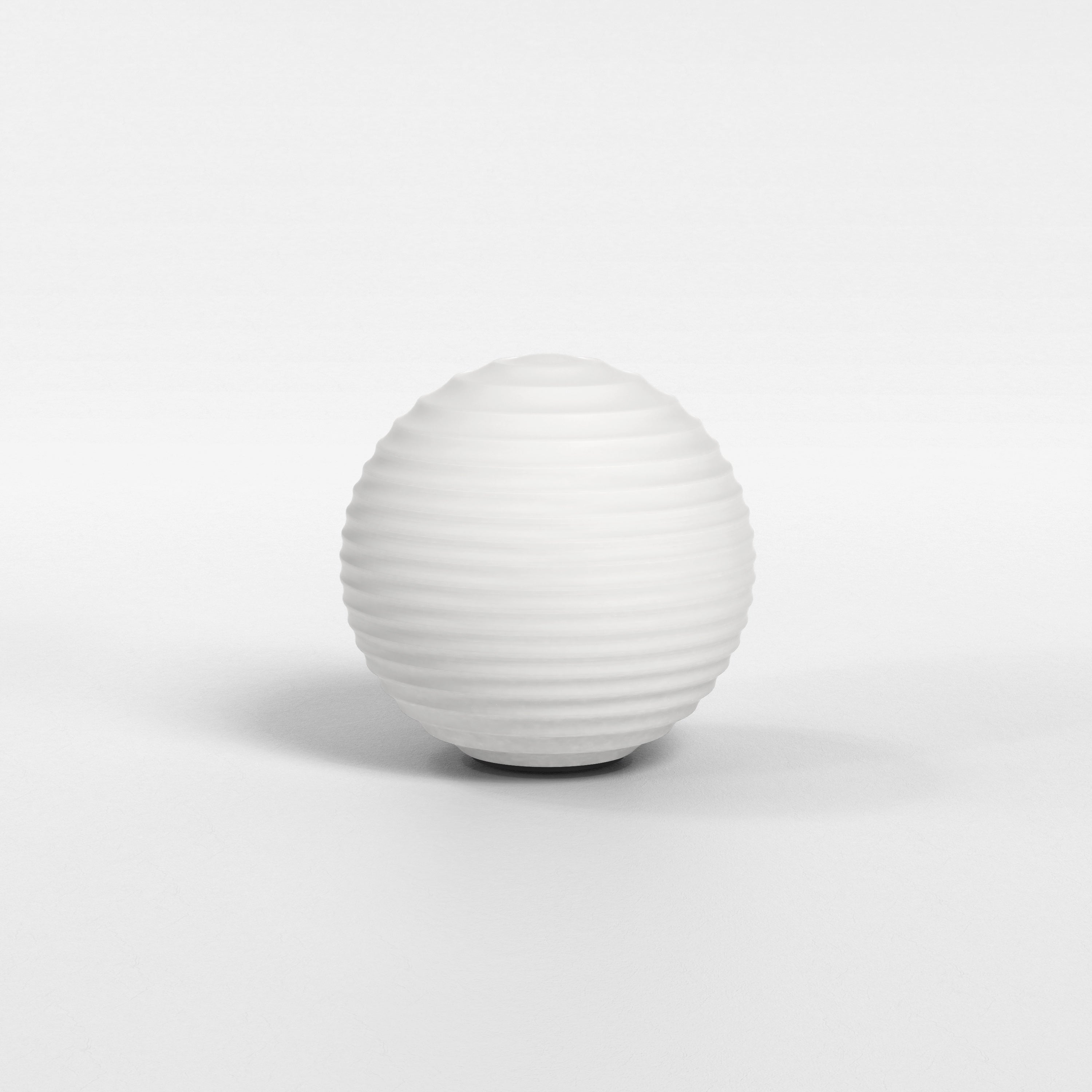 Astro Tacoma Ribbed Glass Shade in White Opal Glass