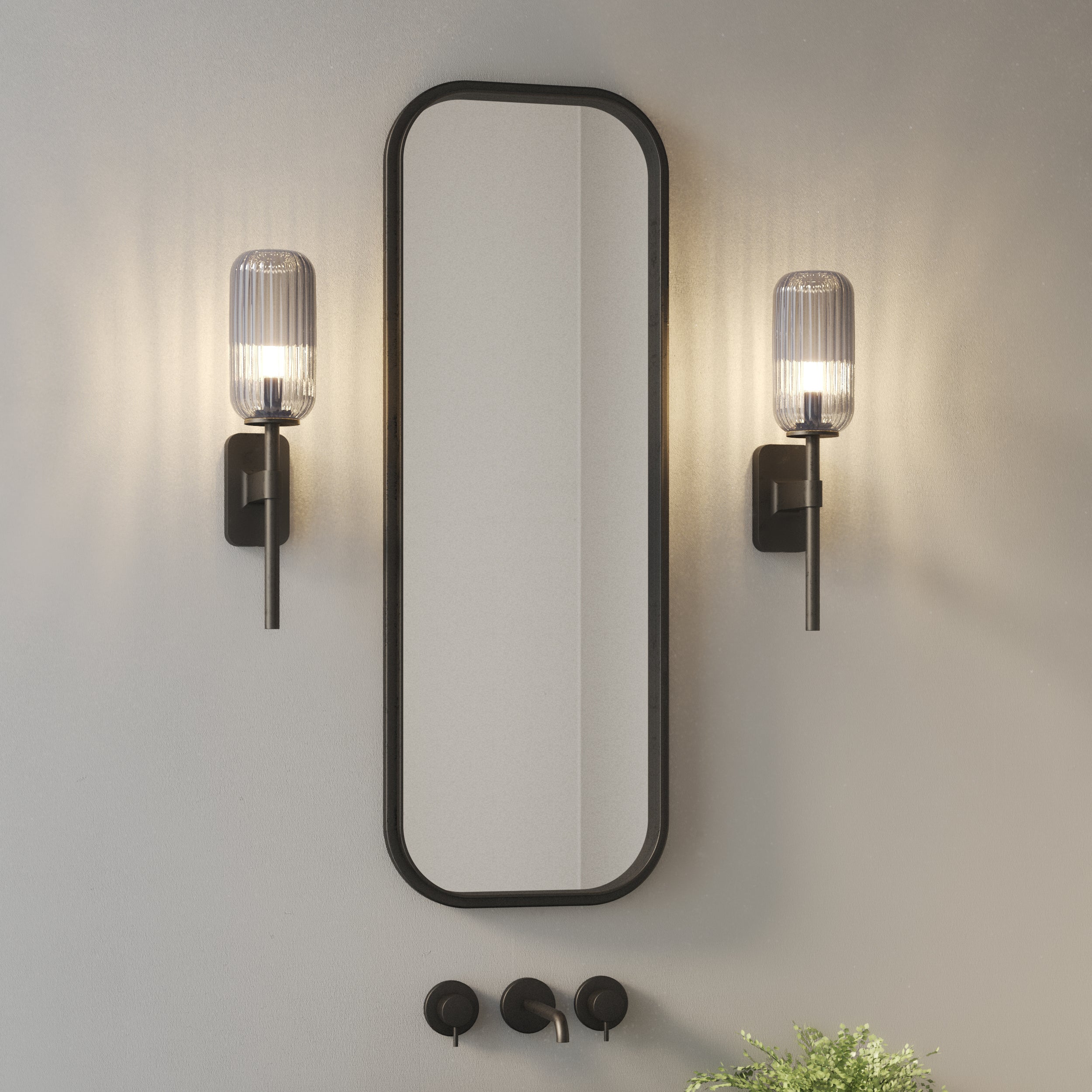 Astro Tacoma Single Bathroom Wall Light in Matt Black SHADE NOT INCLUDED