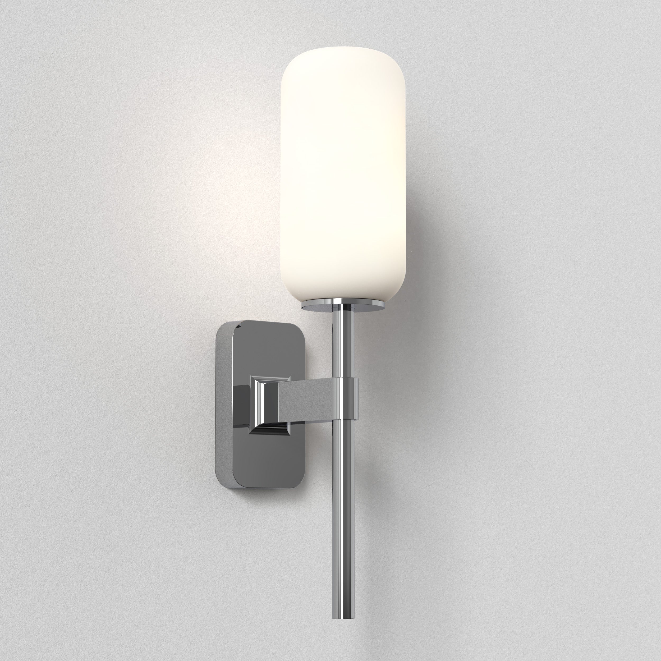 Astro Tacoma Single Bathroom Wall Light in Polished Chrome without Shade