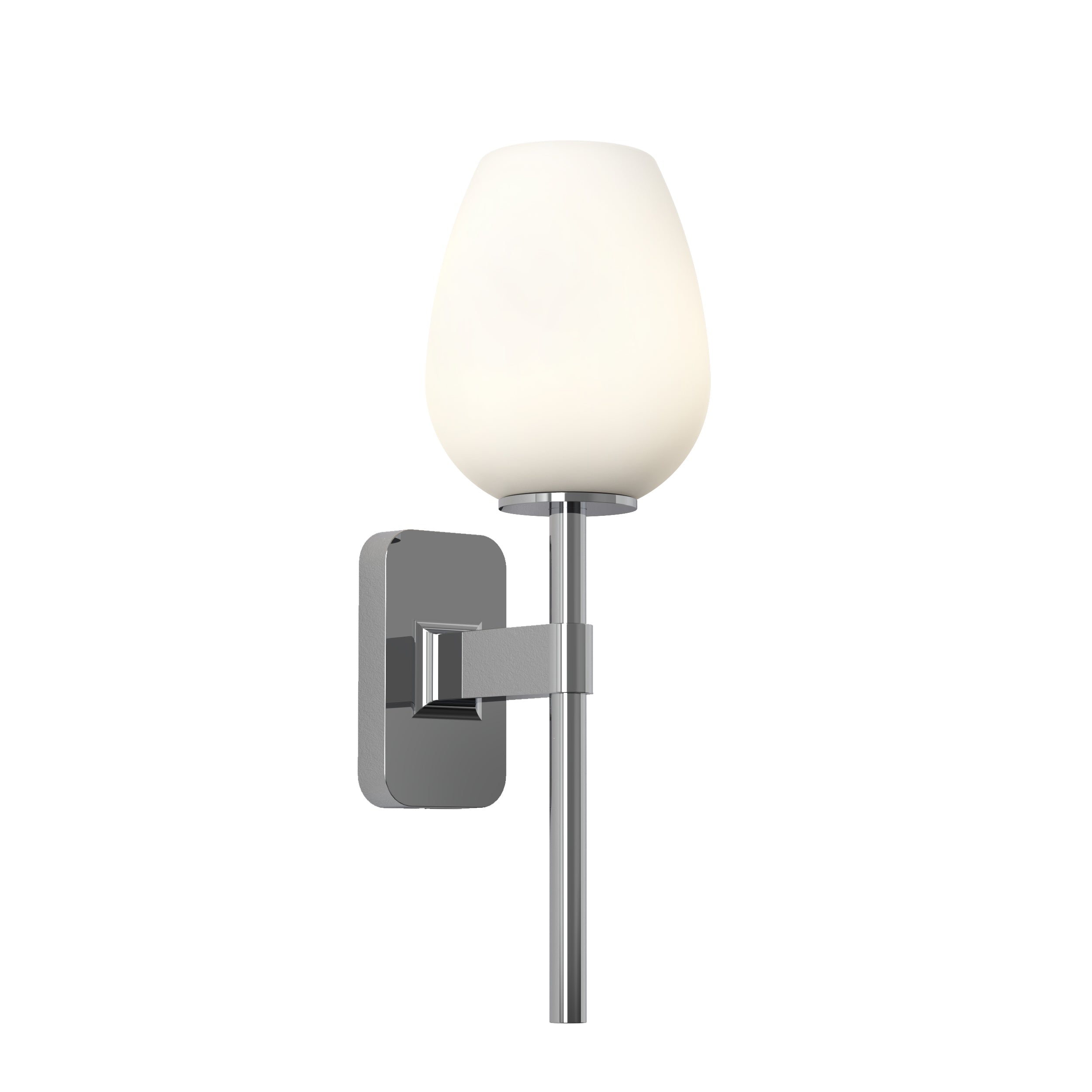 Astro Tacoma Single Bathroom Wall Light in Polished Chrome without Shade