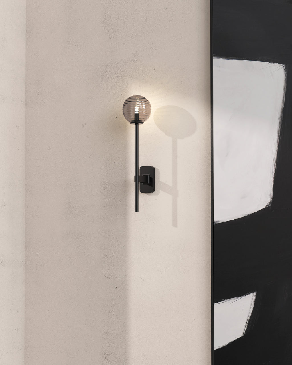 Astro Tacoma Single Grande Bathroom Wall Light in Matt Black SHADE NOT INCLUDED