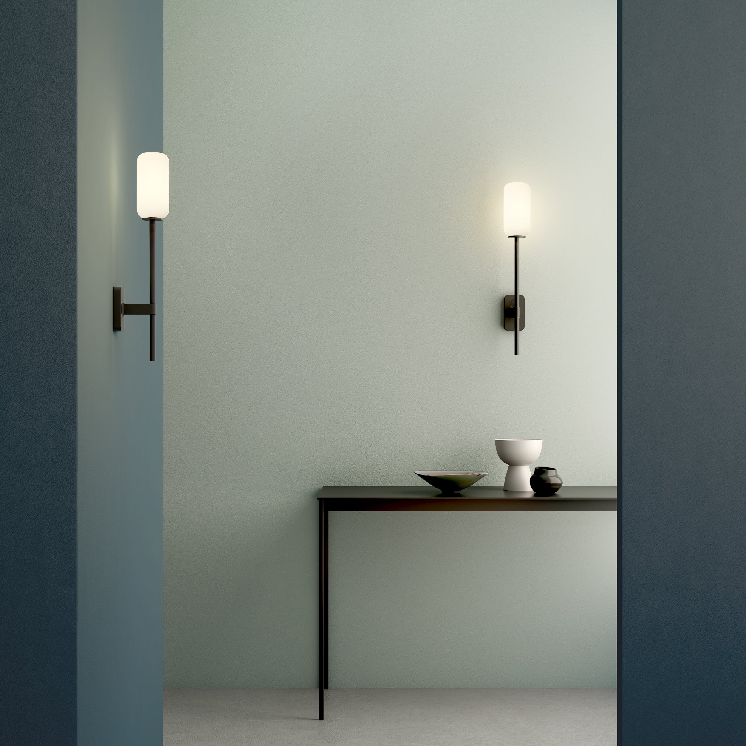 Astro Tacoma Single Grande Bathroom Wall Light in Matt Black SHADE NOT INCLUDED
