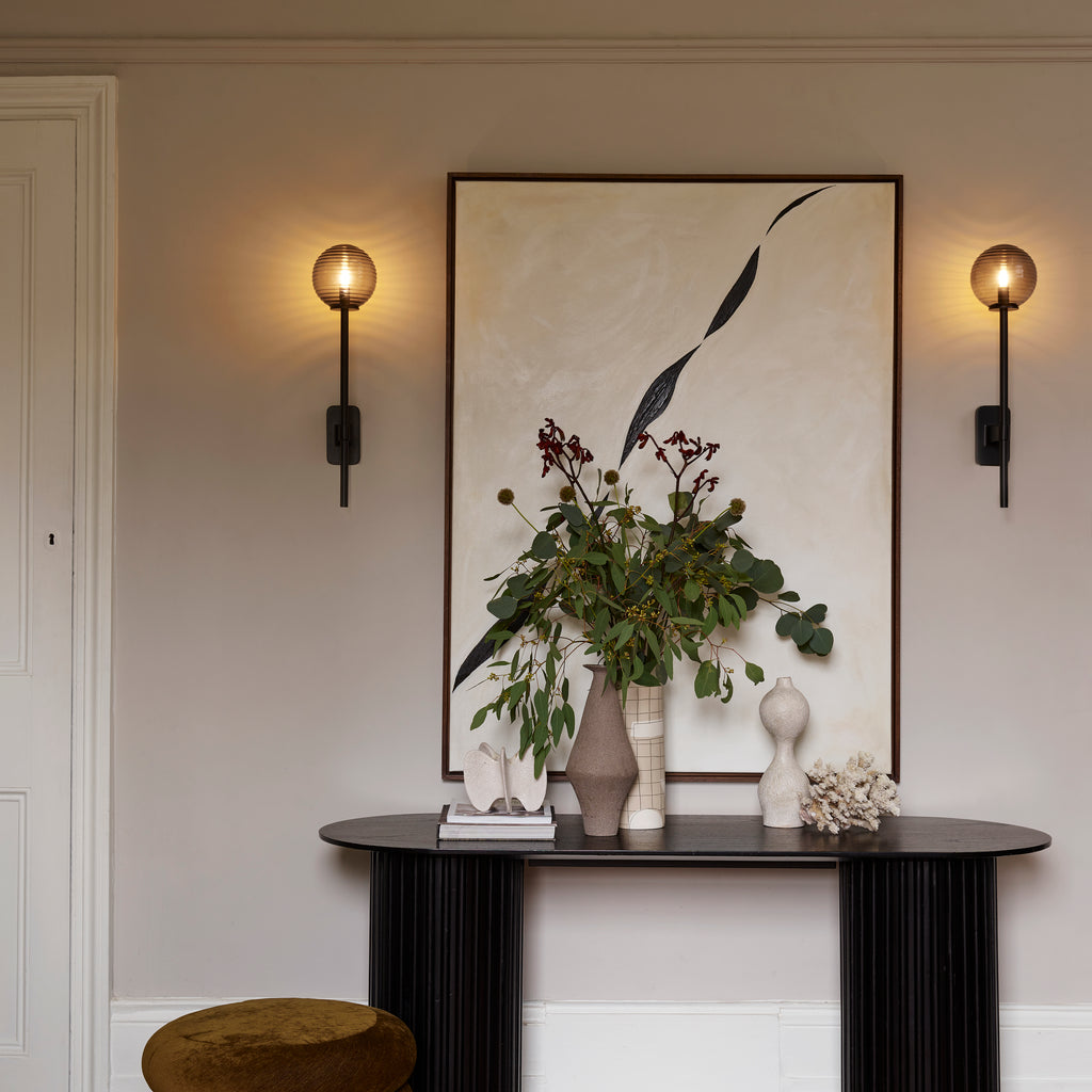 Astro Tacoma Single Grande Bathroom Wall Light in Matt Black SHADE NOT INCLUDED