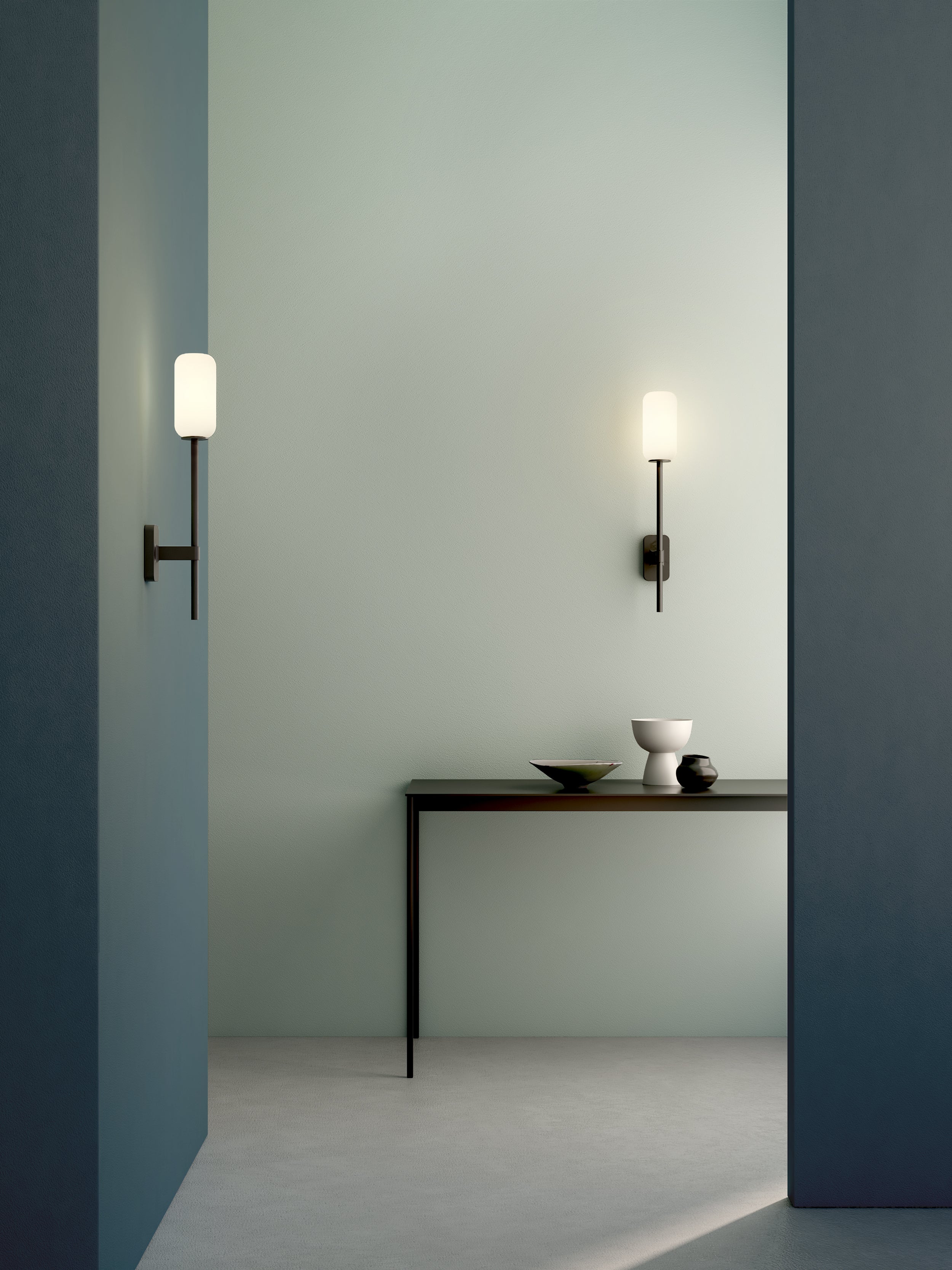 Astro Tacoma Single Grande Bathroom Wall Light in Matt Black SHADE NOT INCLUDED