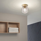 Astro Tacoma Surface Bathroom Wall/Ceiling Light in Antique Brass REQUIRES SHADES