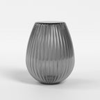Astro Tacoma Tulip Shade in Ribbed Smoke Glass