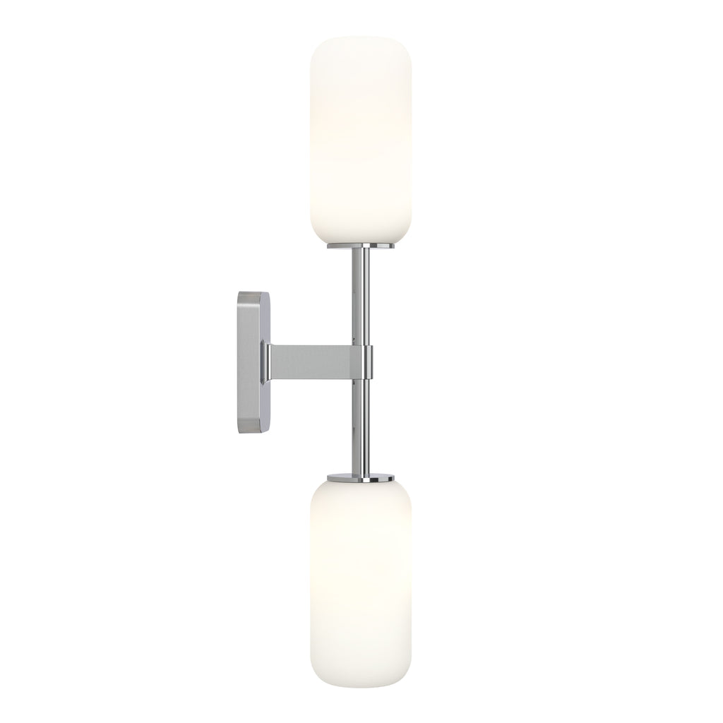 Astro Tacoma Twin Bathroom Wall Light in Polished Chrome without Shades