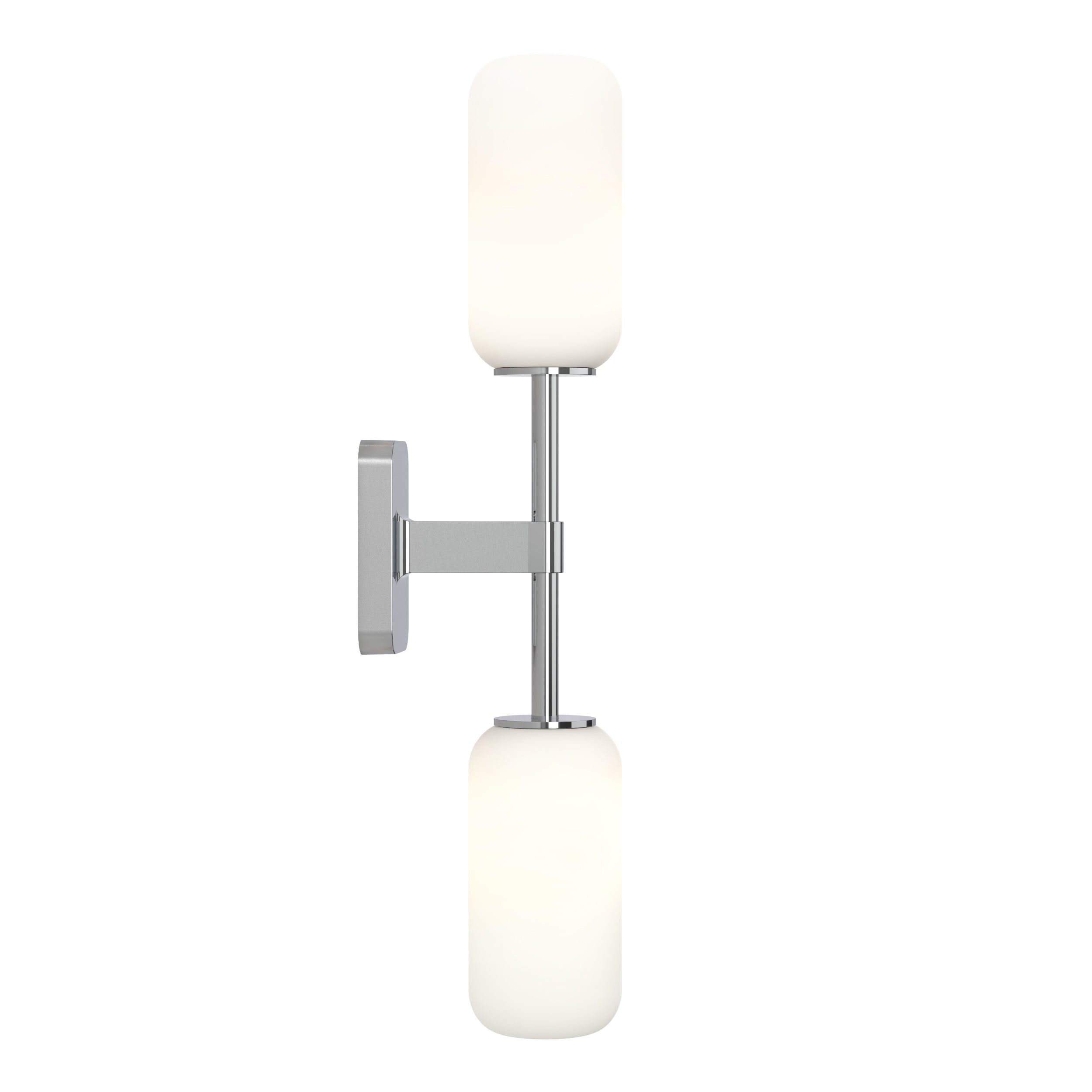 Astro Tacoma Twin Bathroom Wall Light in Polished Chrome without Shades