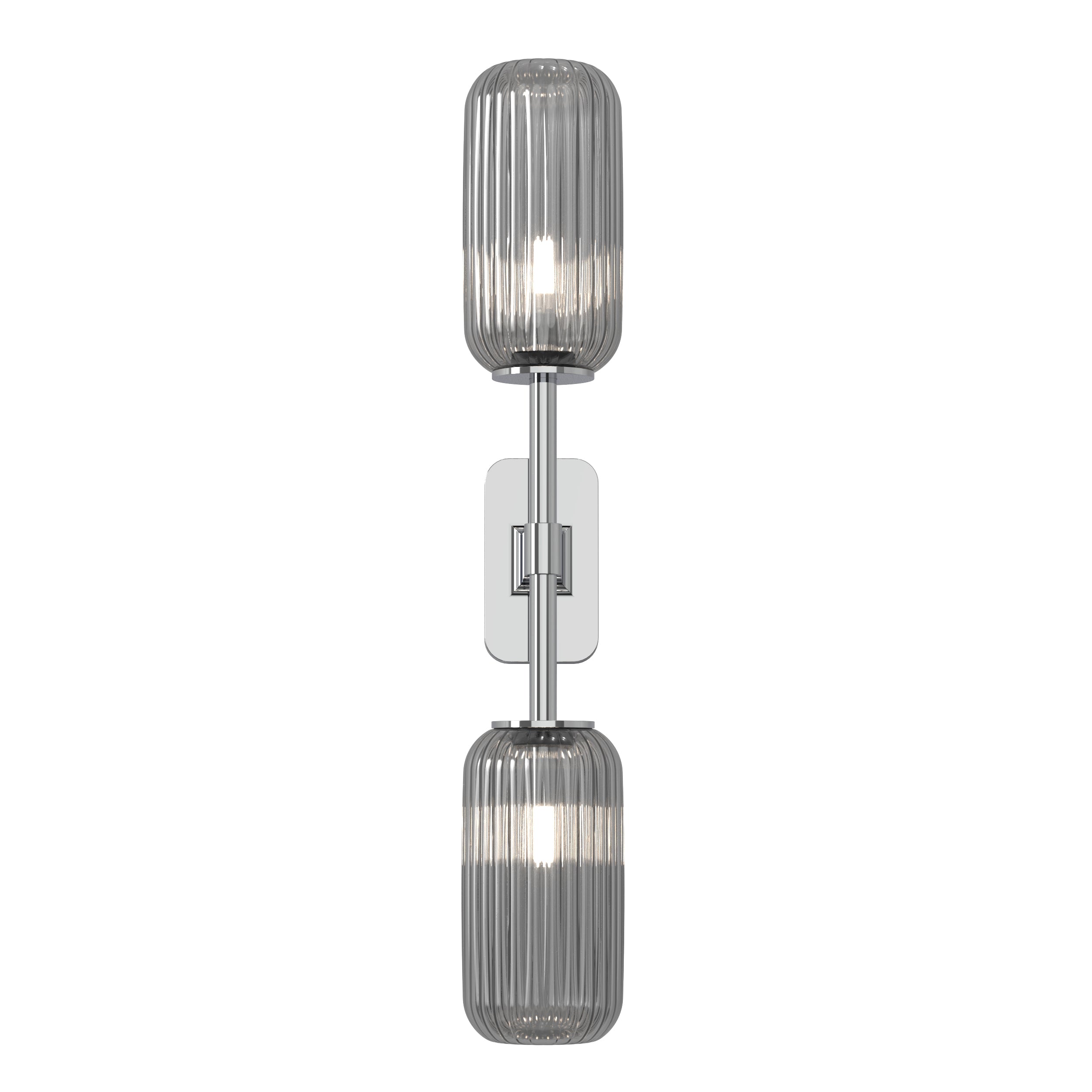 Astro Tacoma Twin Bathroom Wall Light in Polished Chrome without Shades