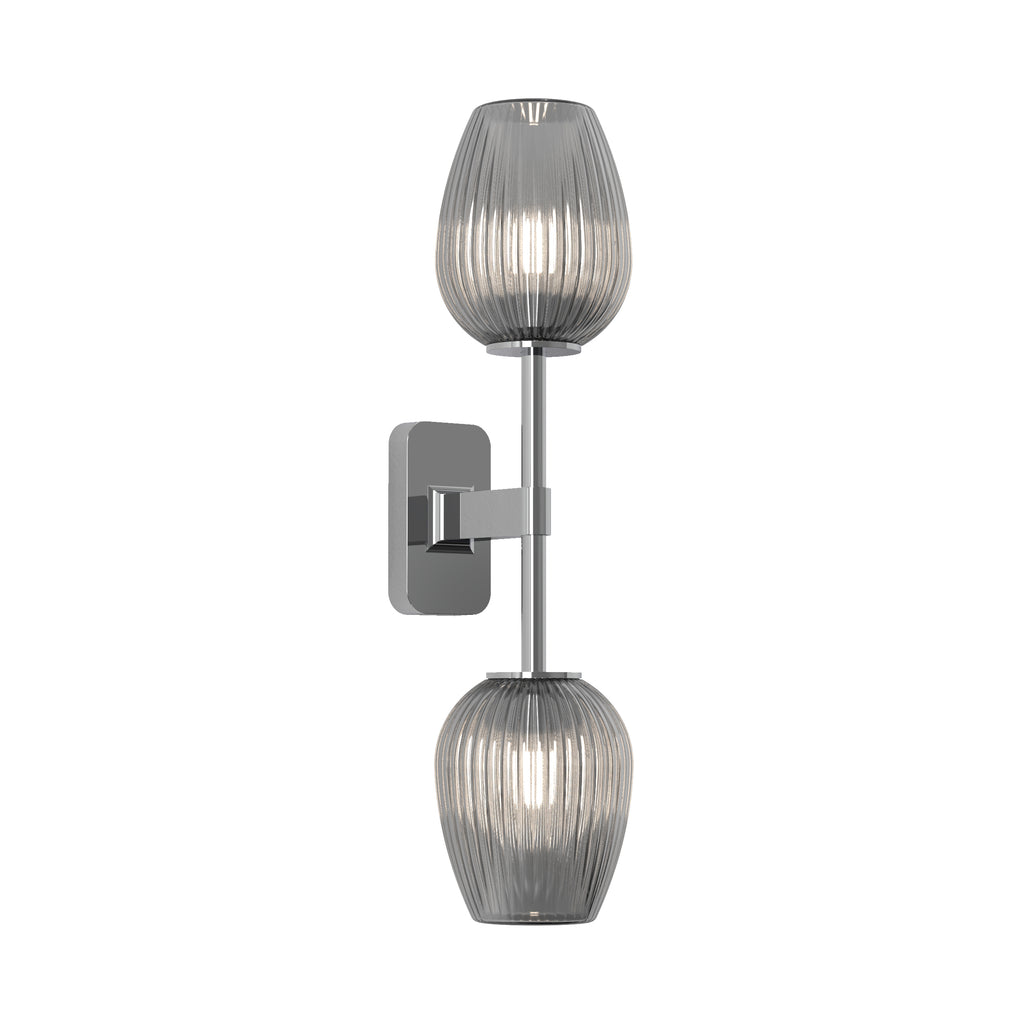 Astro Tacoma Twin Bathroom Wall Light in Polished Chrome without Shades