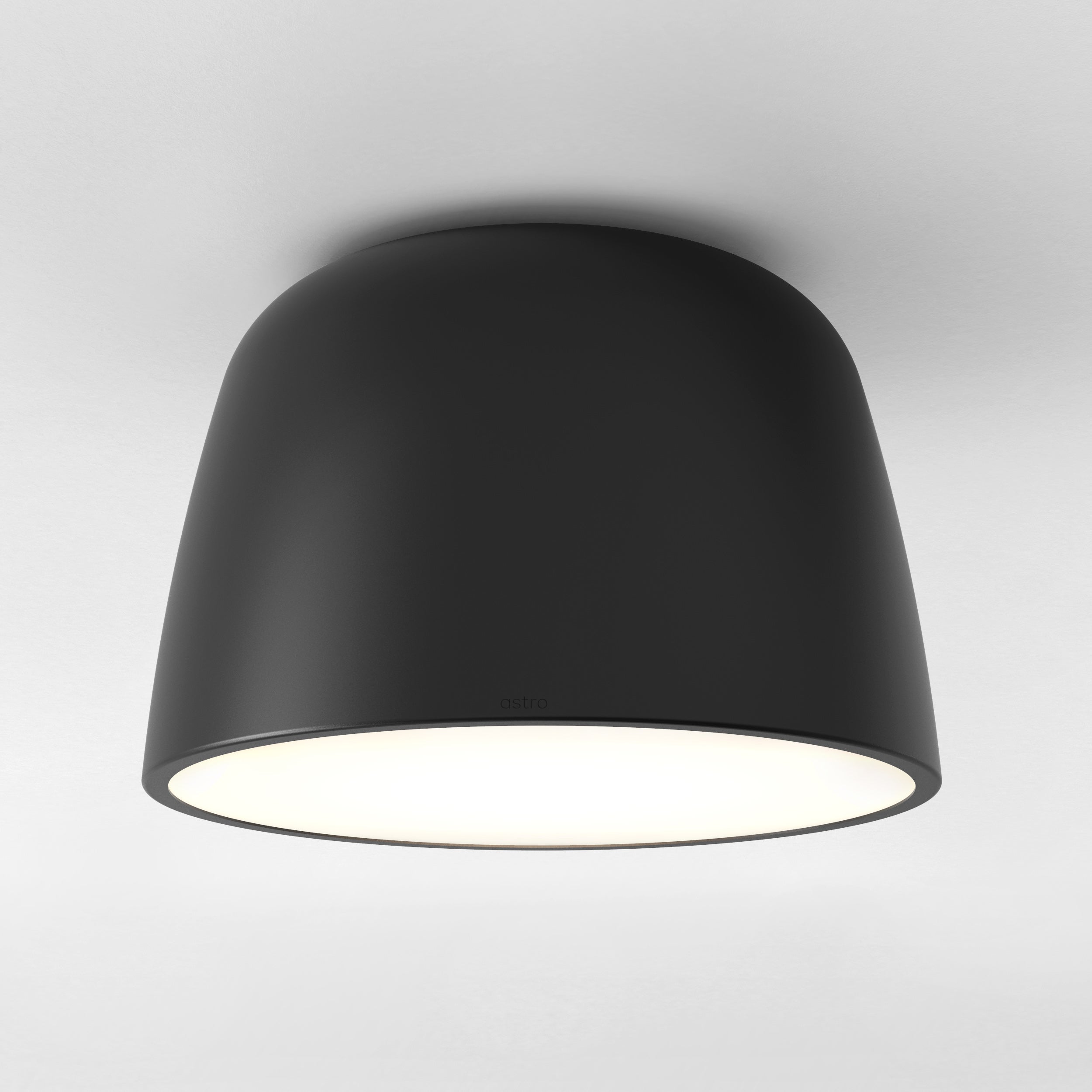 Astro Taiko 300 Flush Ceiling Light in Matt Black
