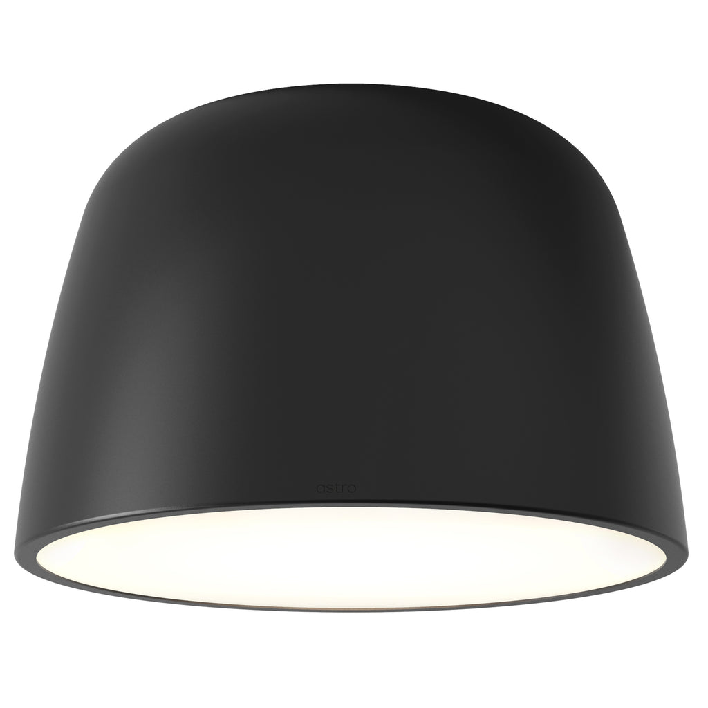 Astro Taiko 300 Flush Ceiling Light in Matt Black