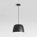 Astro Taiko 300 Pendant Light in Matt Black with Spun Metal Shade