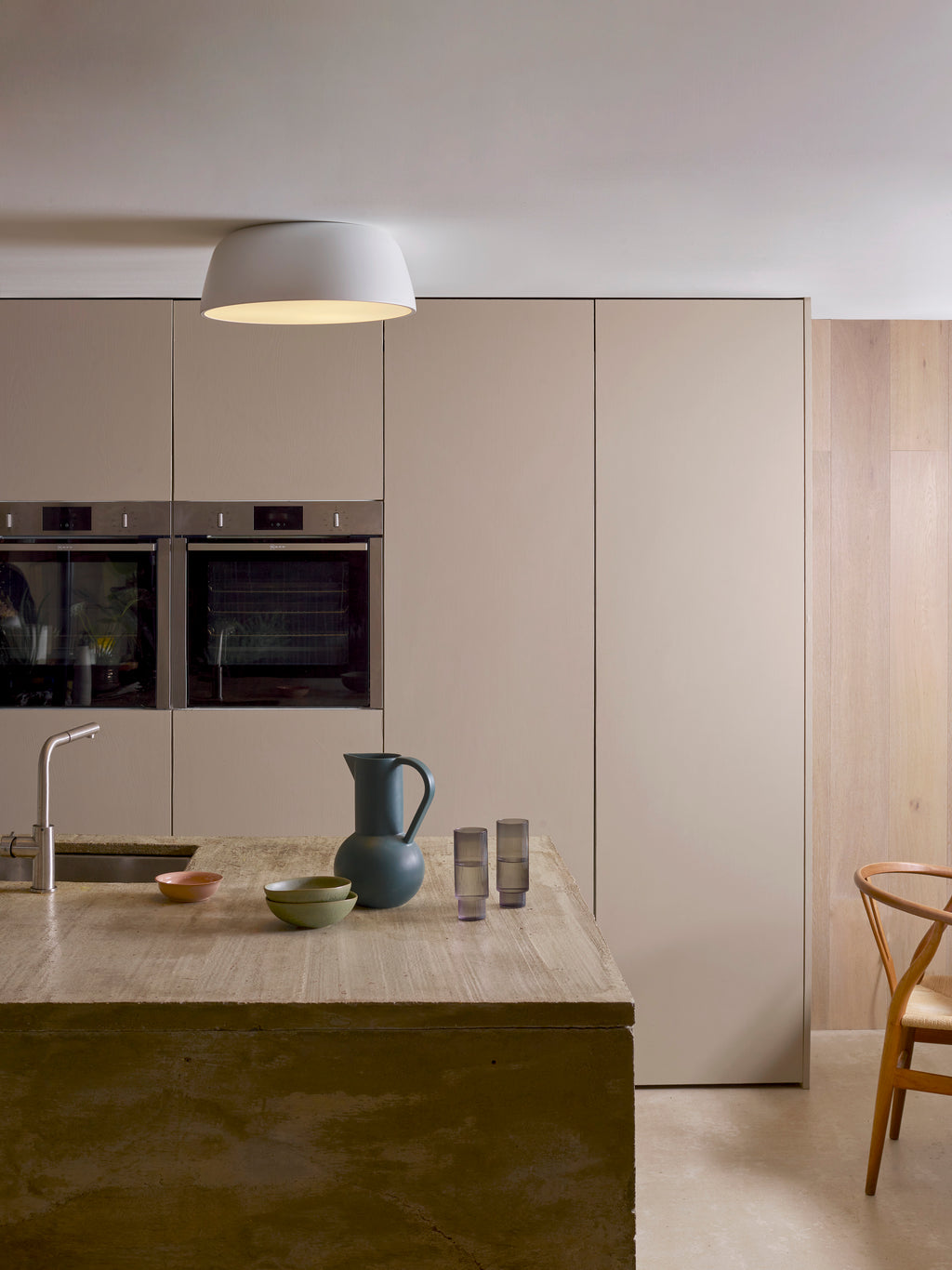 Astro Taiko 400 Ceiling Light in Matt White