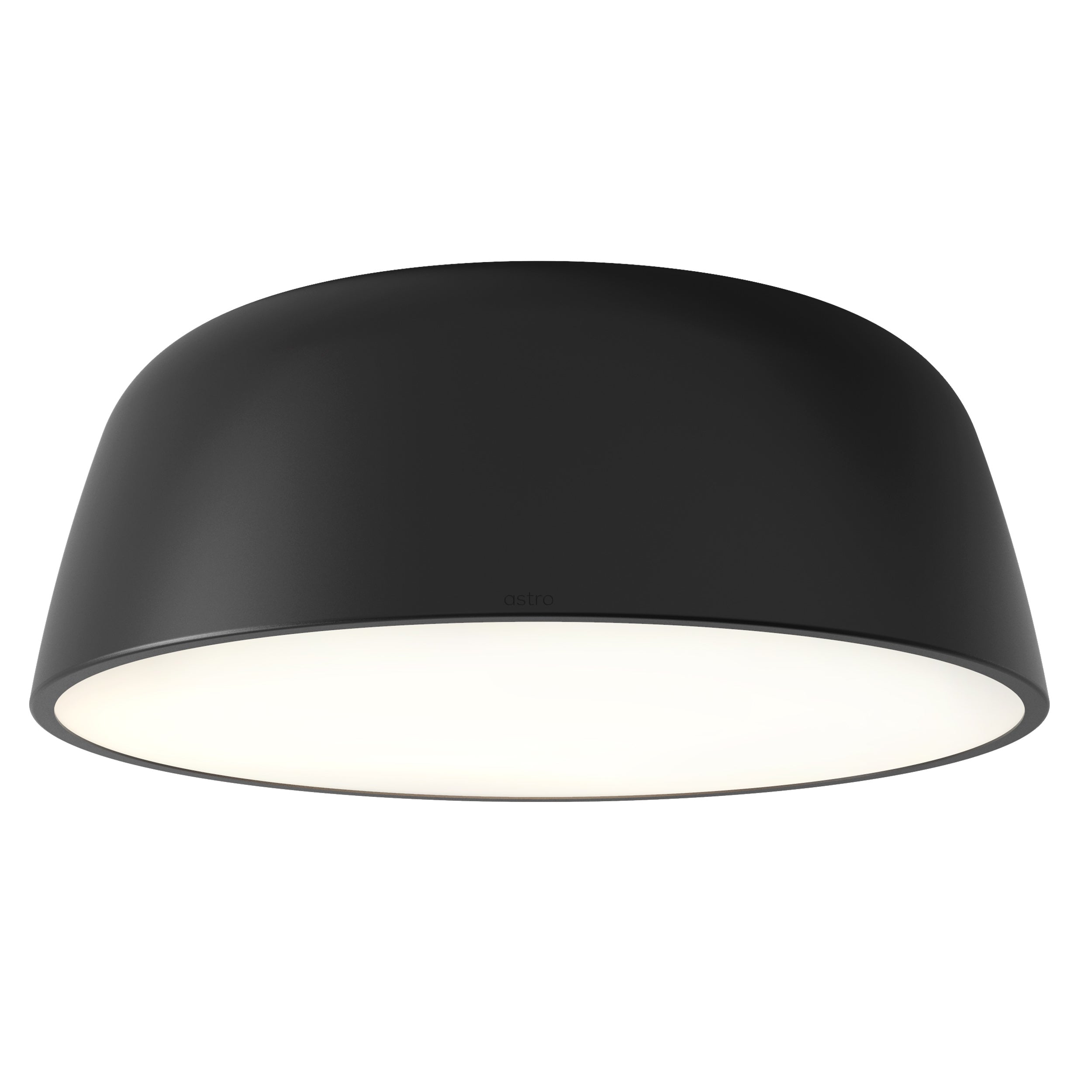 Astro Taiko 400 Flush Ceiling Light in Matt Black