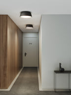 Astro Taiko 400 Flush Ceiling Light in Matt Black