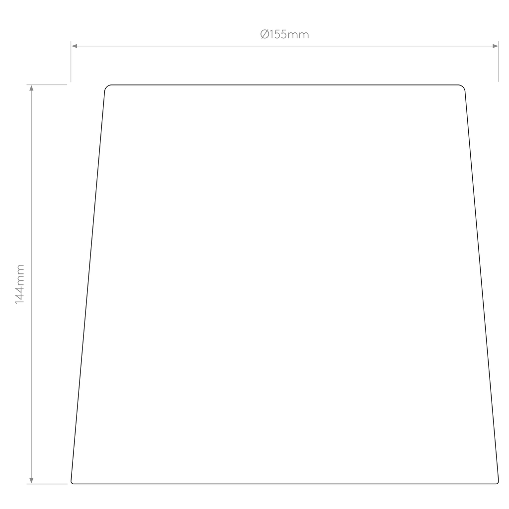 Astro Tapered Drum 155 Shade in Matt Black