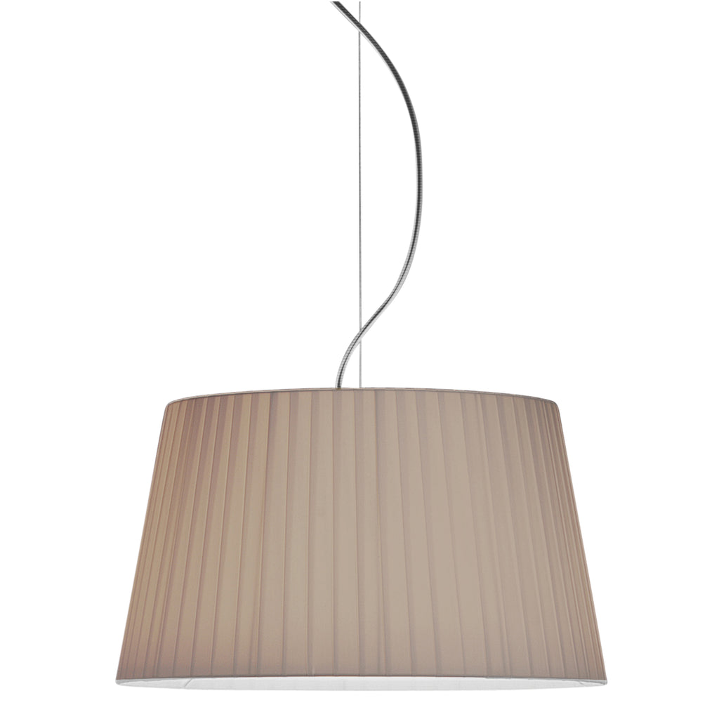 Astro Tapered Round 400 Pleated Shade in Putty