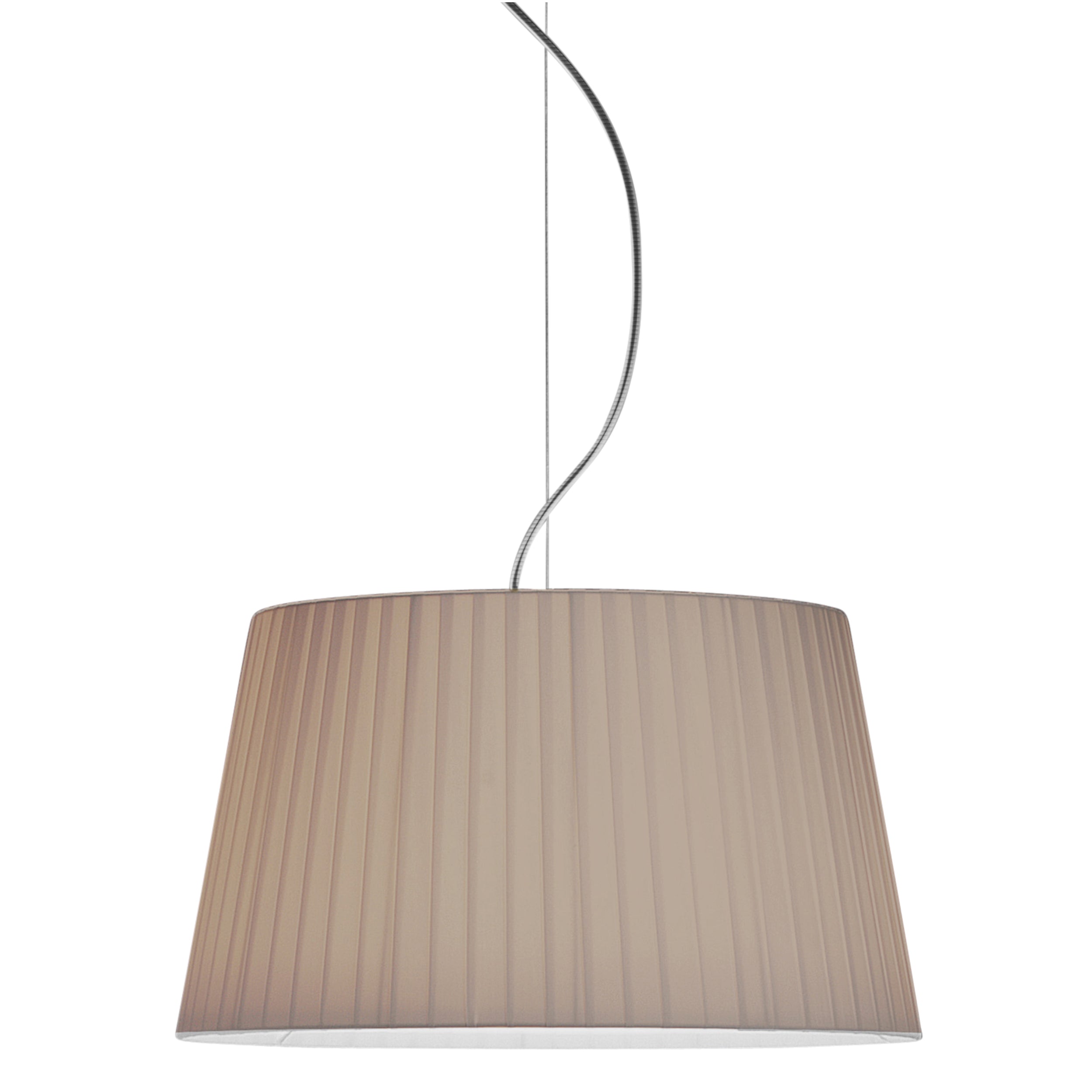 Astro Tapered Round 400 Pleated Shade in Putty
