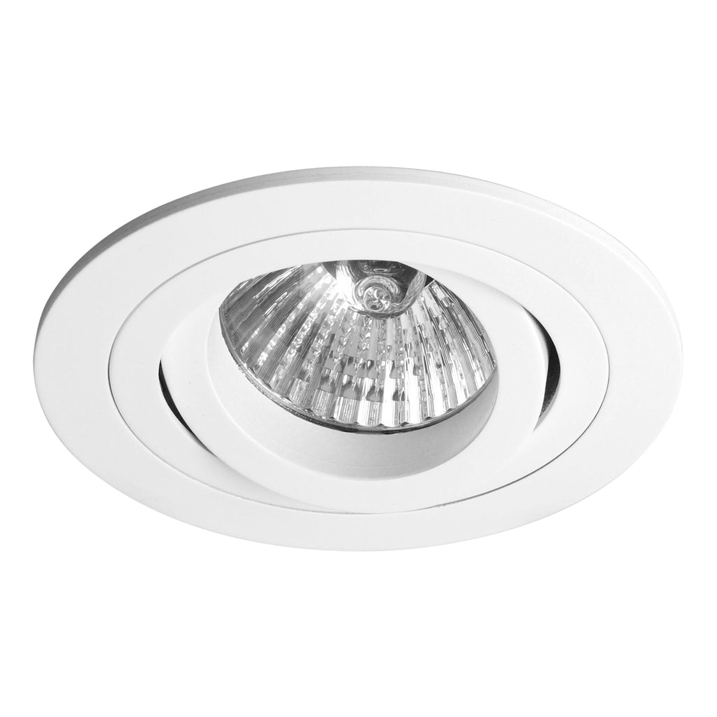 Astro Taro Round Adjustable Fire-Rated Downlight in Matt White 1240028