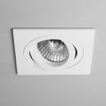 Astro Taro Square Adjustable Fire-Rated Downlight in Matt White 1240030