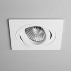 Astro Taro Square Adjustable Fire-Rated Downlight in Matt White 1240030