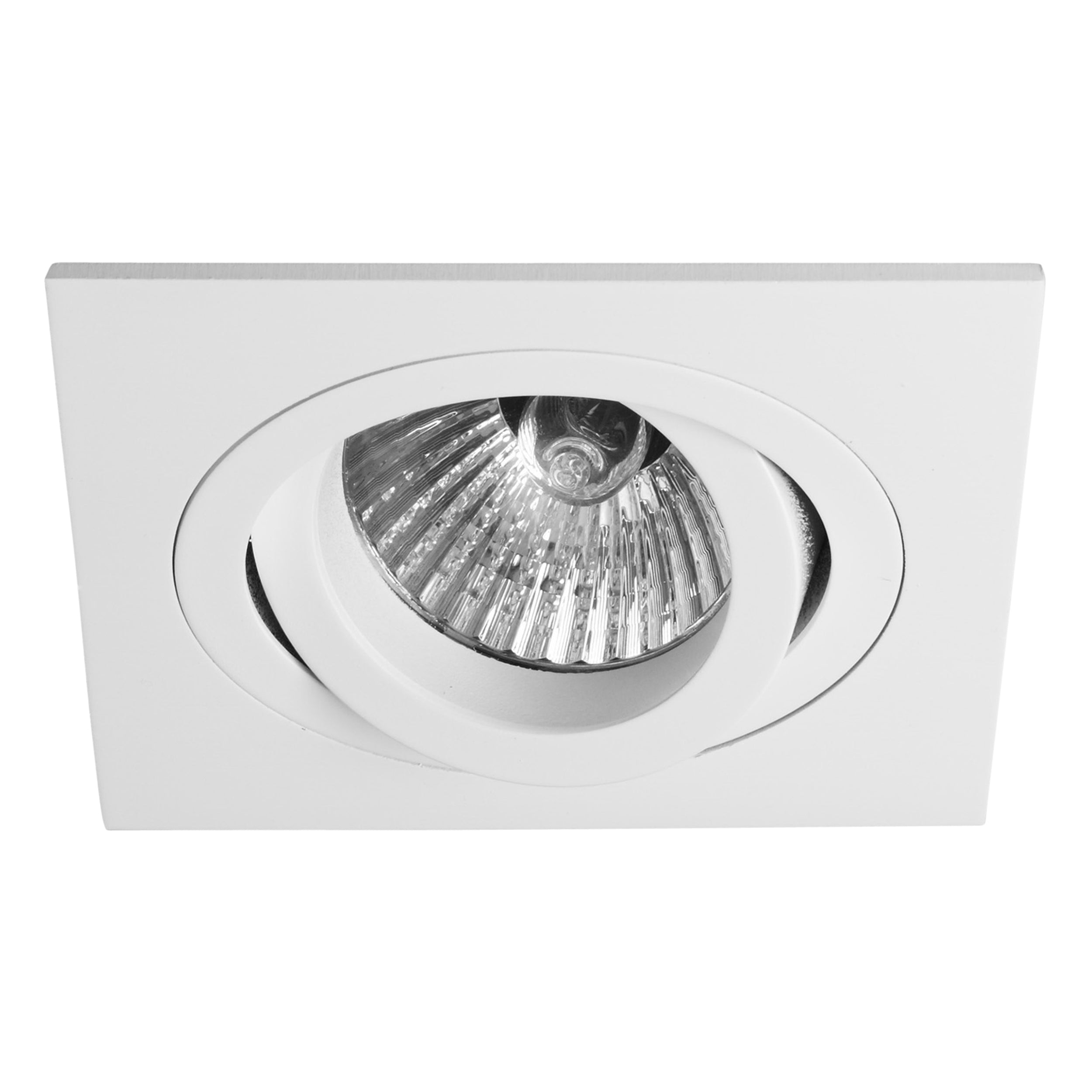 Astro Taro Square Adjustable Fire-Rated Downlight in Matt White 1240030