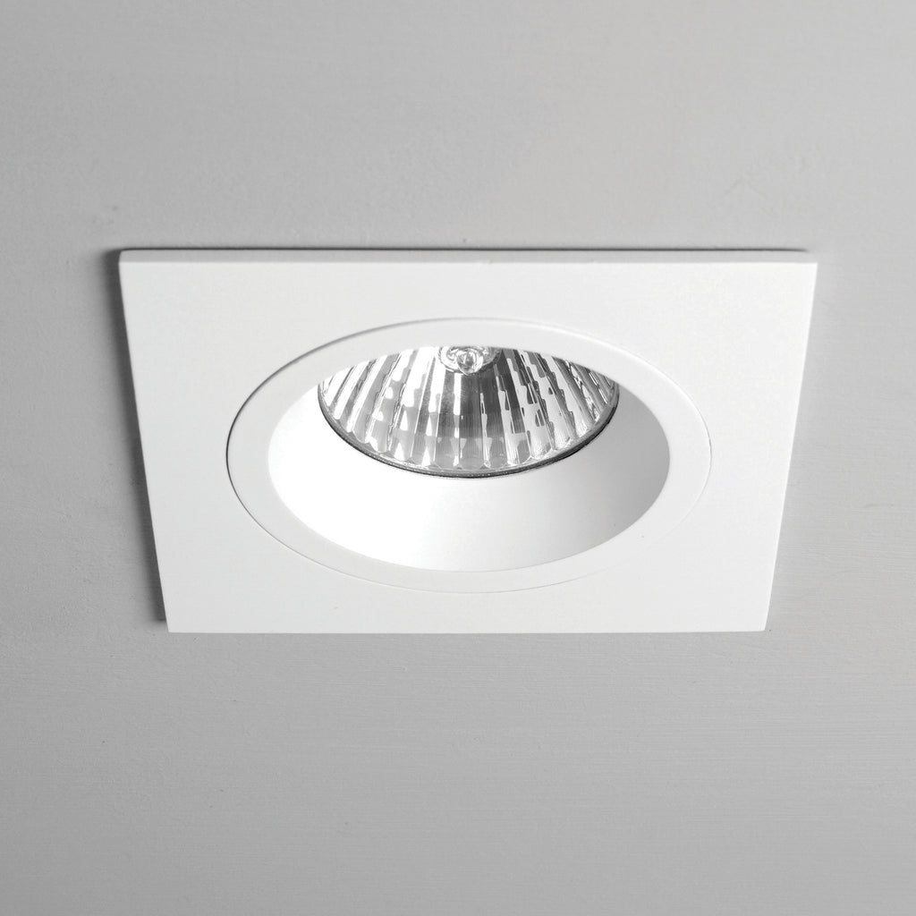 Astro Taro Square Fire-Rated Downlight in Matt White 1240026