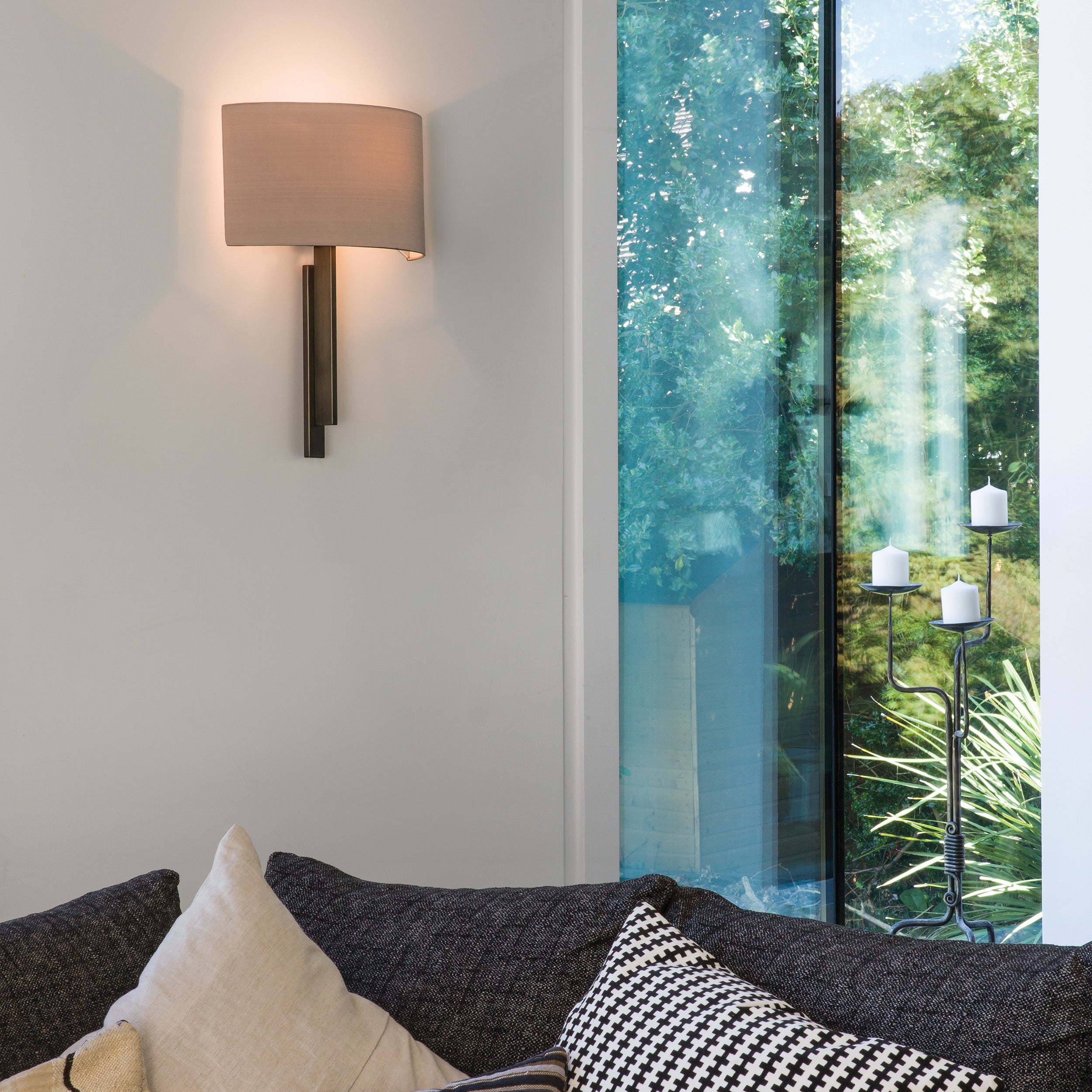 Astro Tate Wall Light in Bronze without Shade