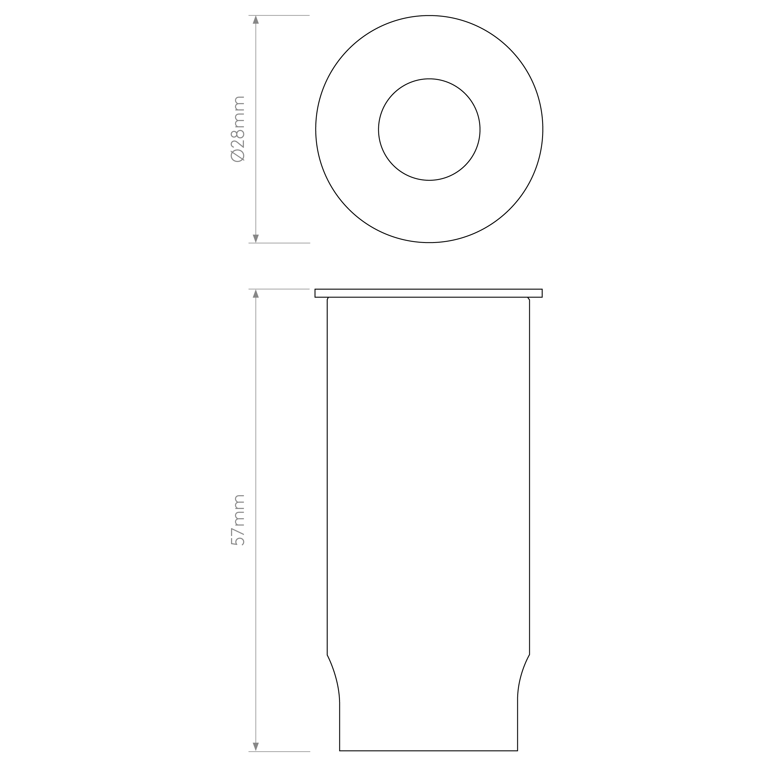 Astro Terra Round 28 Outdoor Ground Light in Brushed Stainless Steel IP65 - DRIVER REQUIRED