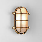 Astro Thurso Oval Outdoor Wall Light in Cast Brass
