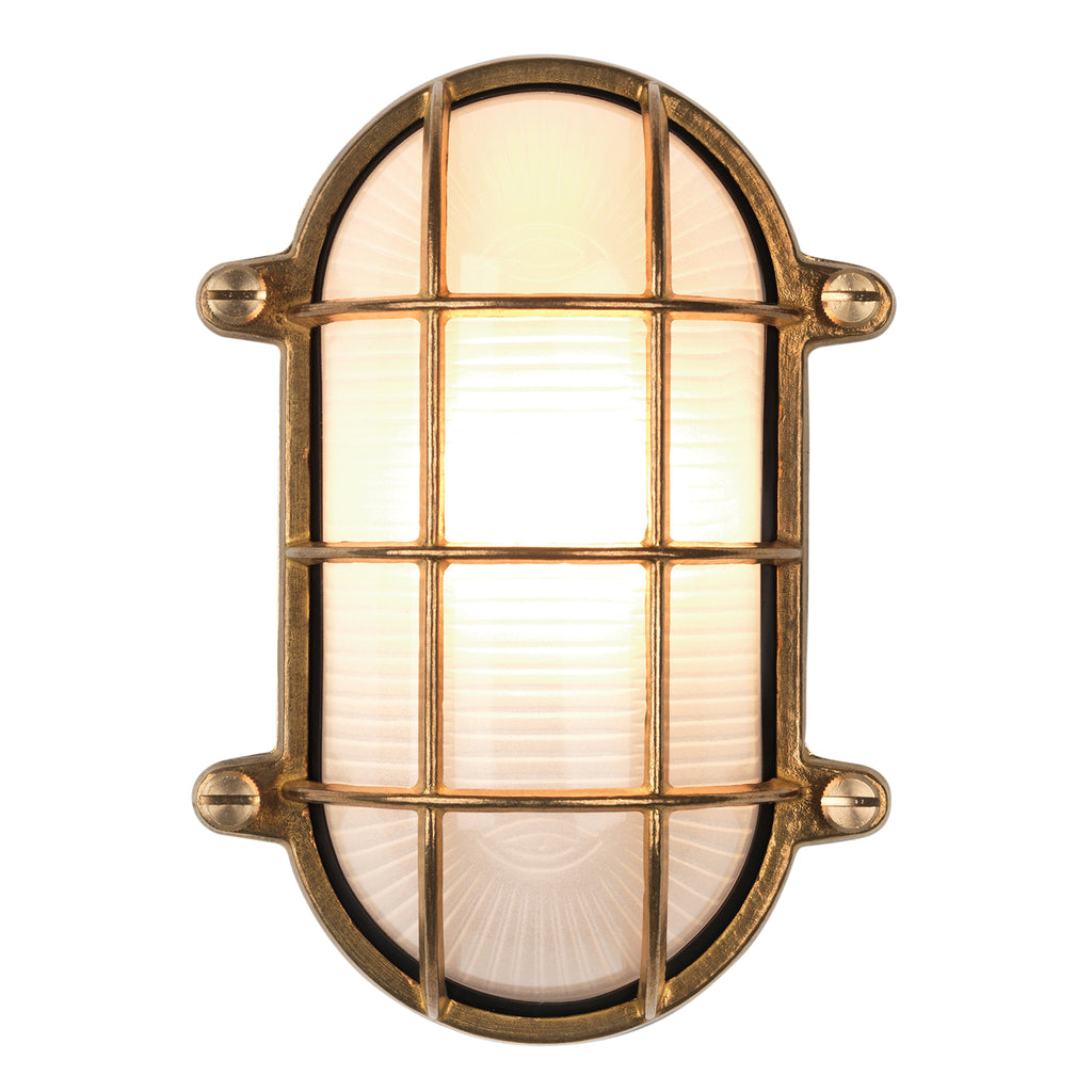 Astro Thurso Oval Outdoor Wall Light in Cast Brass