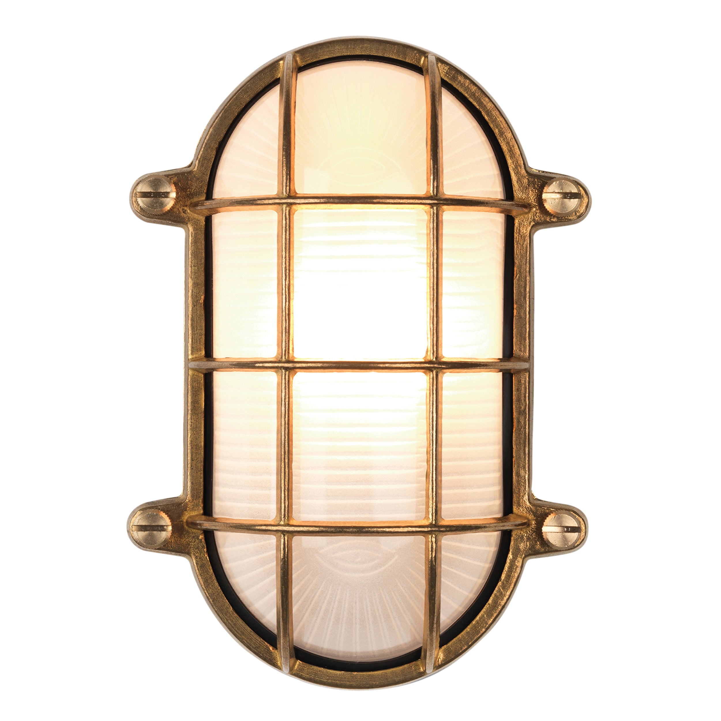 Astro Thurso Oval Outdoor Wall Light in Cast Brass