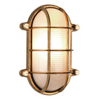 Astro Thurso Oval Outdoor Wall Light in Cast Brass