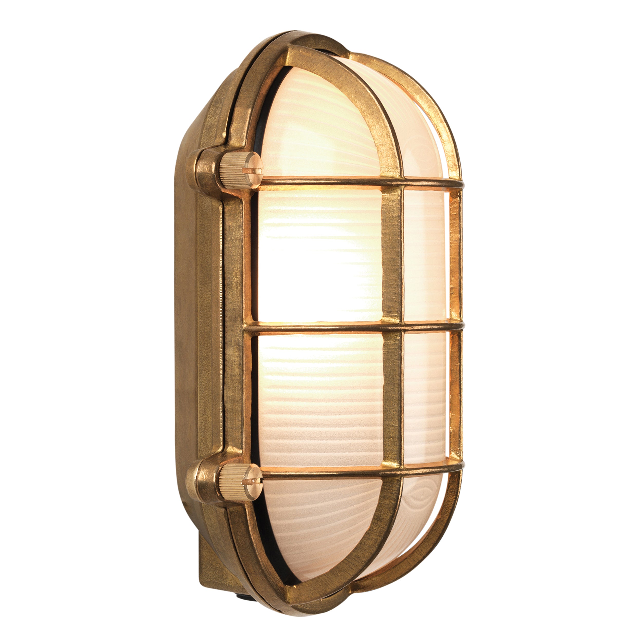Astro Thurso Oval Outdoor Wall Light in Cast Brass