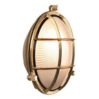 Astro Thurso Round Outdoor Wall Light in Cast Brass